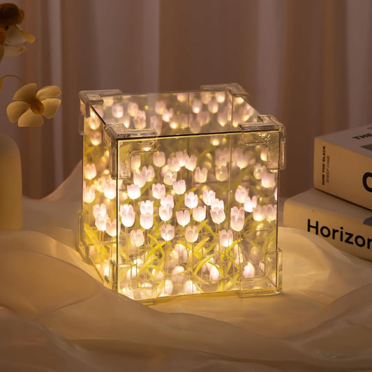 Tulip Night Lamp Mirror LED Decorative Nights
