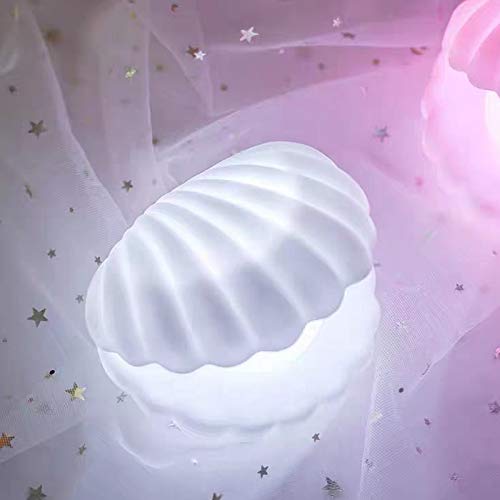 Beach Themed Pearl Shell Lamp Blue Only